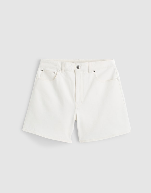 The Curvy Perfect Vintage Mid-Length Short TILE WHITE