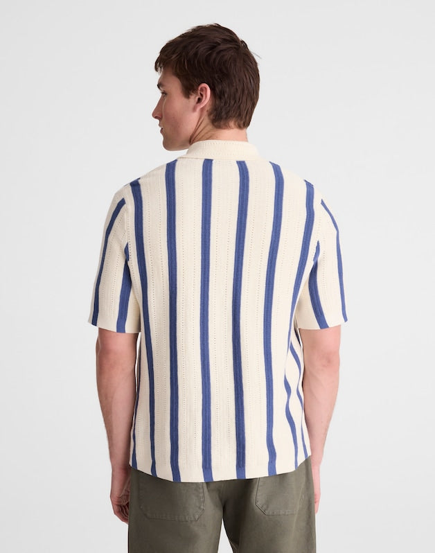 Button-Up Sweater Polo in Everyday Cotton SAND