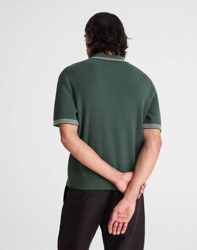 Tipped Sweater Polo BOTANICAL GREEN
