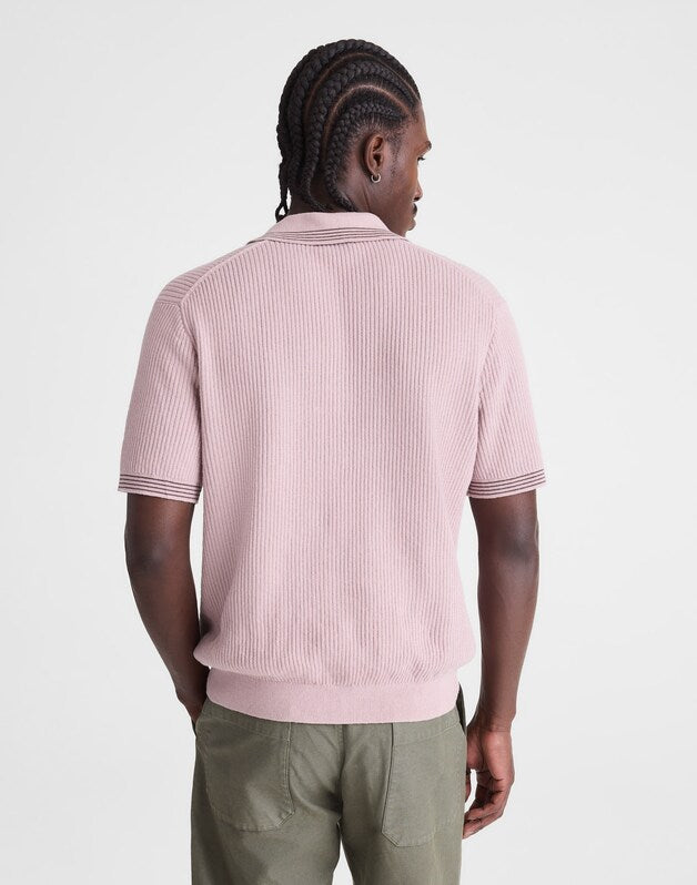 Tipped Sweater Polo PALE THISTLE