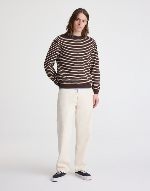 Crewneck Sweater in Everyday Cotton DARK MOCHA