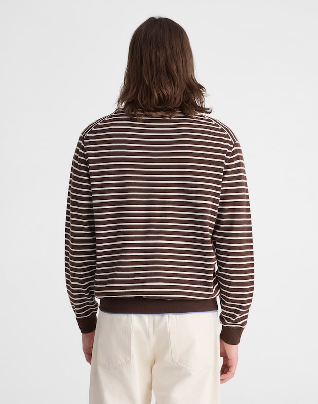 Crewneck Sweater in Everyday Cotton DARK MOCHA