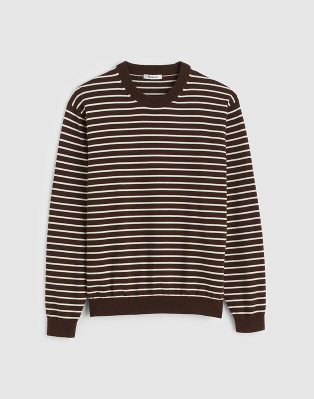 Crewneck Sweater in Everyday Cotton DARK MOCHA