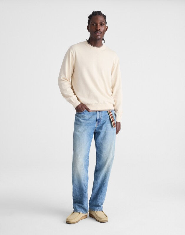 Crewneck Sweater in Everyday Cotton PARCHMENT