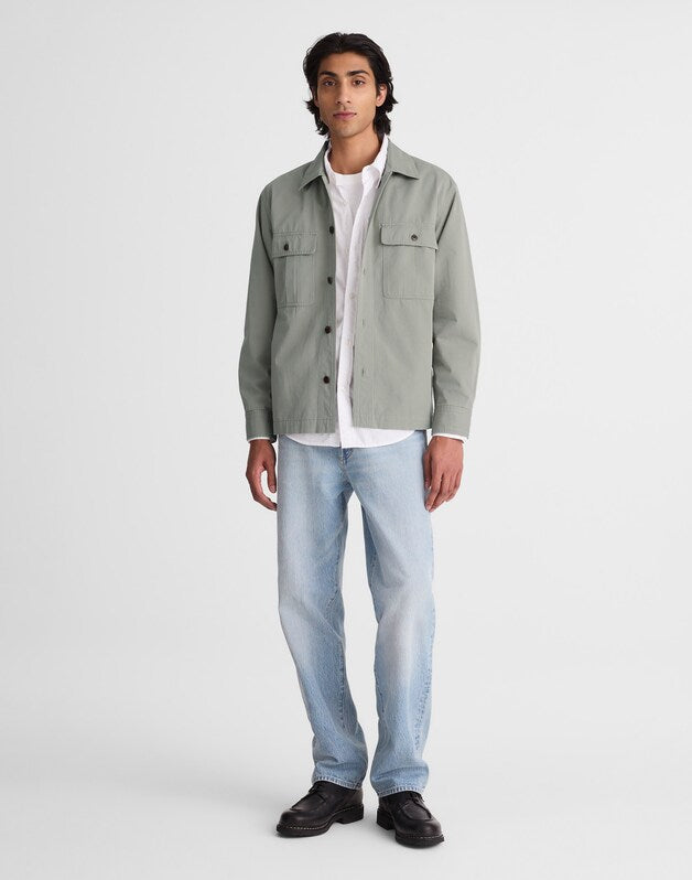 Overshirt in Uniform Twill WASHED OLIVE