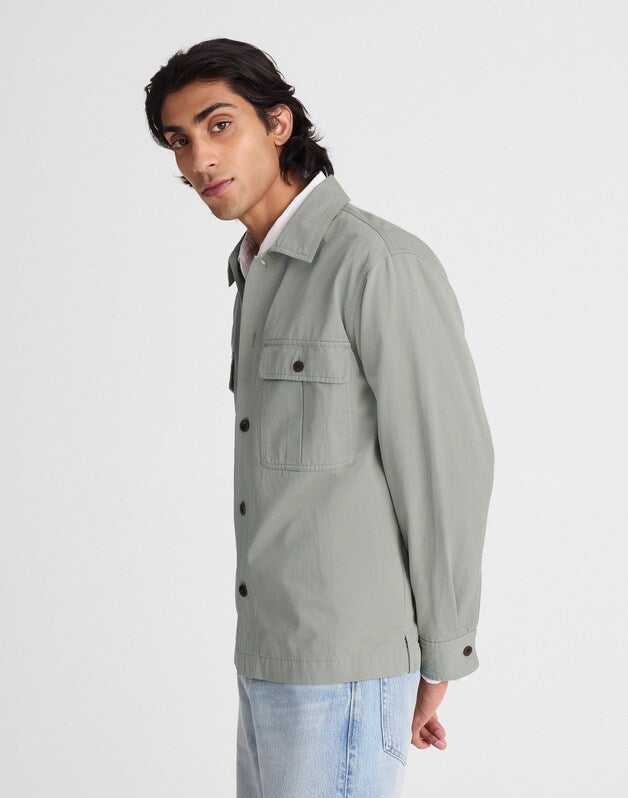 Overshirt in Uniform Twill WASHED OLIVE