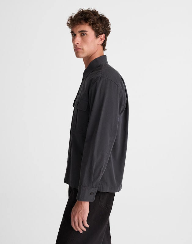 Overshirt in Uniform Twill PEPPER