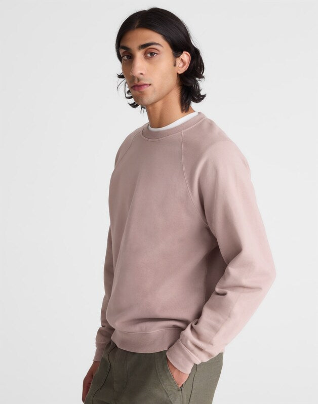 Crewneck Sweatshirt in Loopback Terry STILL GREY