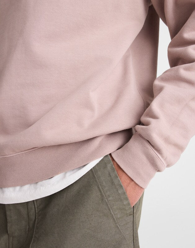 Crewneck Sweatshirt in Loopback Terry STILL GREY