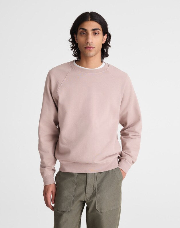 Crewneck Sweatshirt in Loopback Terry STILL GREY
