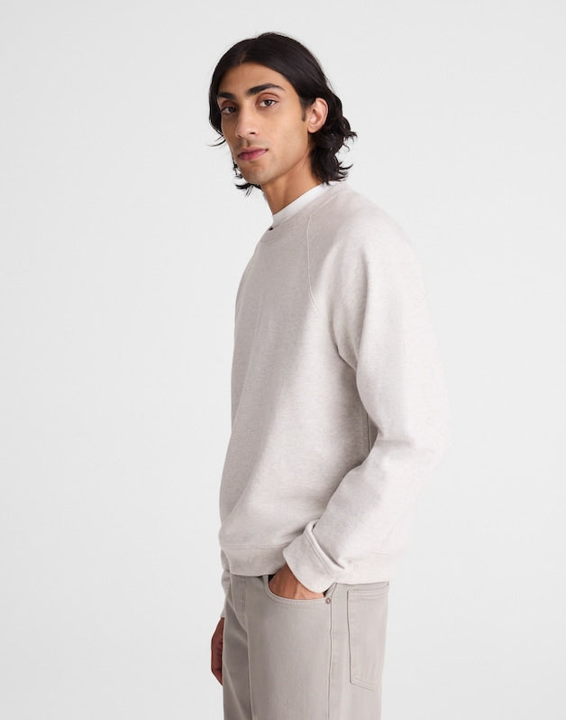 Crewneck Sweatshirt in Loopback Terry HEATHER GREY