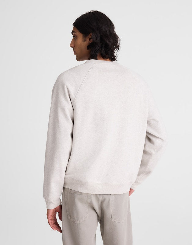 Crewneck Sweatshirt in Loopback Terry HEATHER GREY