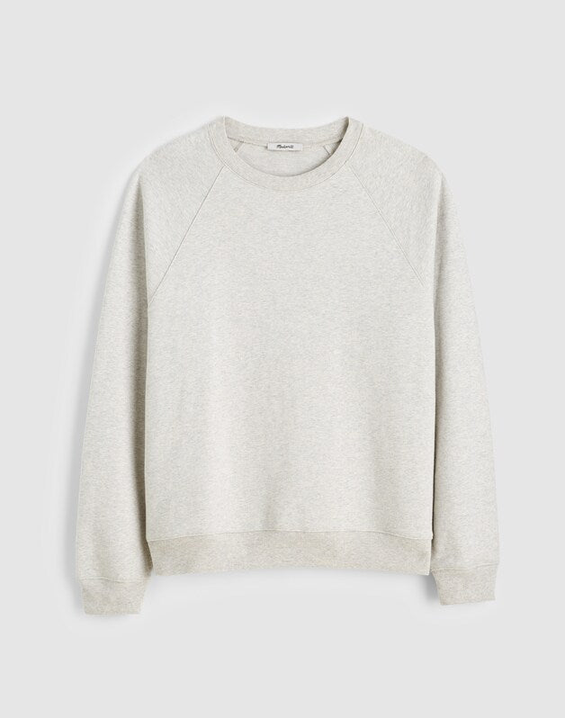 Crewneck Sweatshirt in Loopback Terry HEATHER GREY