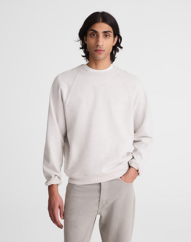 Crewneck Sweatshirt in Loopback Terry HEATHER GREY