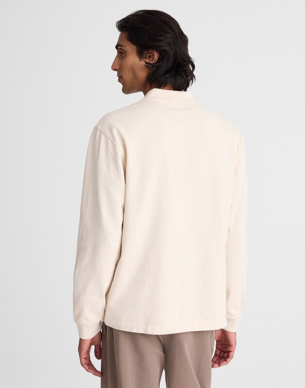Compact-Knit Polo PARCHMENT