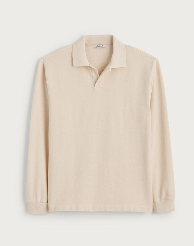 Compact-Knit Polo PARCHMENT