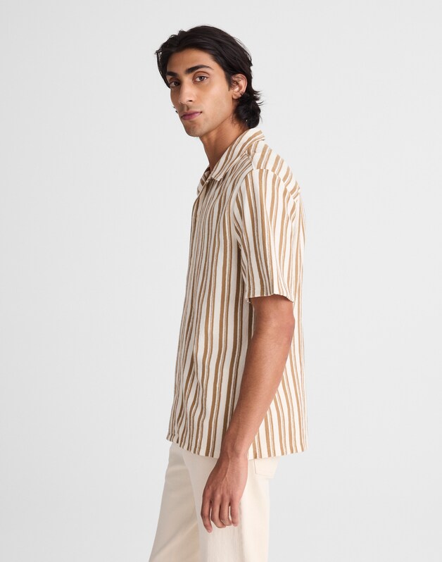 The Camp Shirt in Seaport Terry MAPLE SEED