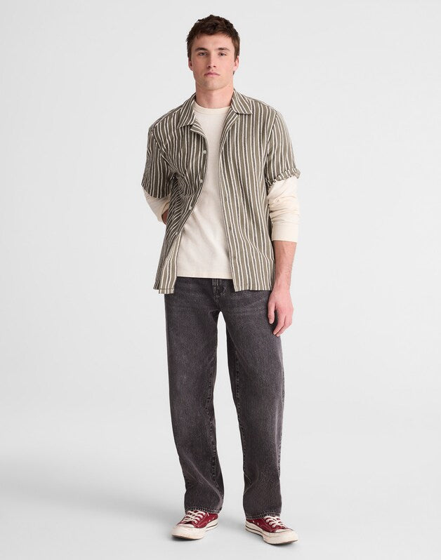 The Camp Shirt in Seaport Terry OLIVE