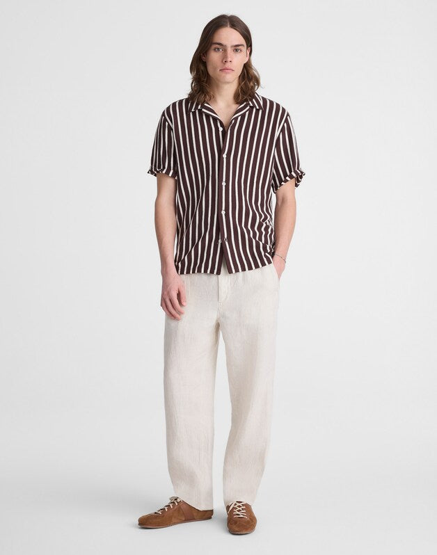 The Camp Shirt in Seaport Terry COFFEE BEAN