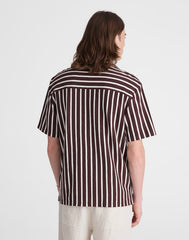The Camp Shirt in Seaport Terry COFFEE BEAN