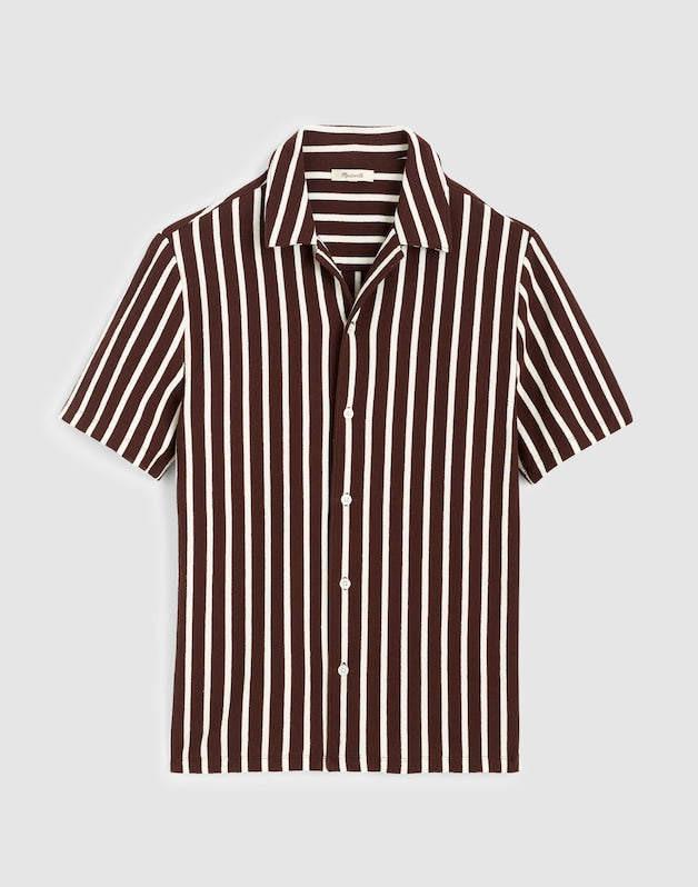 The Camp Shirt in Seaport Terry COFFEE BEAN
