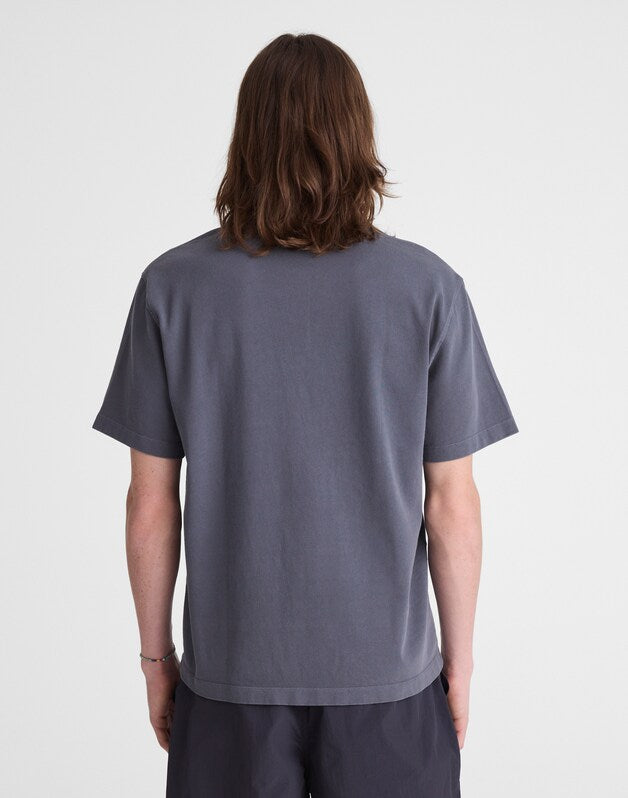 Short-Sleeve Compact-Knit Polo HEIRLOOM BLUE
