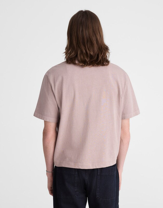 Short-Sleeve Compact-Knit Polo STILL GREY