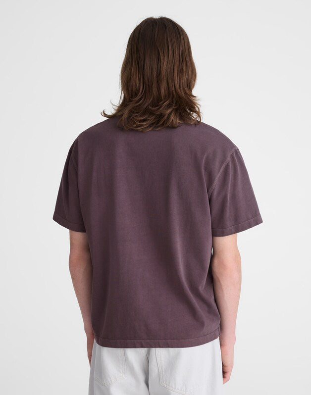 Short-Sleeve Compact-Knit Polo RUM RAISIN