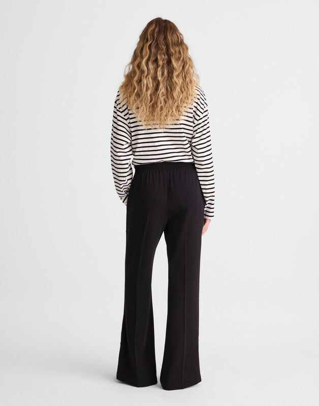 Pull-On Bootcut Track Pant JET BLACK
