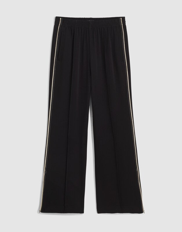 Pull-On Bootcut Track Pant JET BLACK