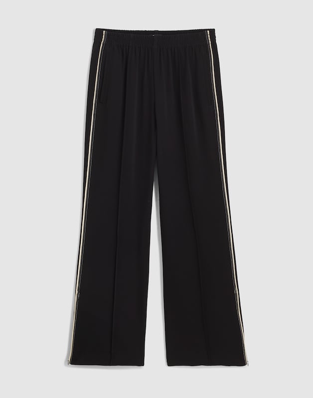 Pull-On Bootcut Track Pant JET BLACK