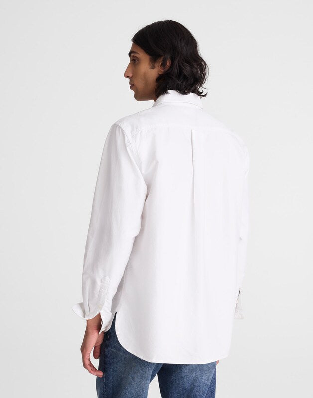 Single-Pocket Shirt in Allday Oxford WHITE