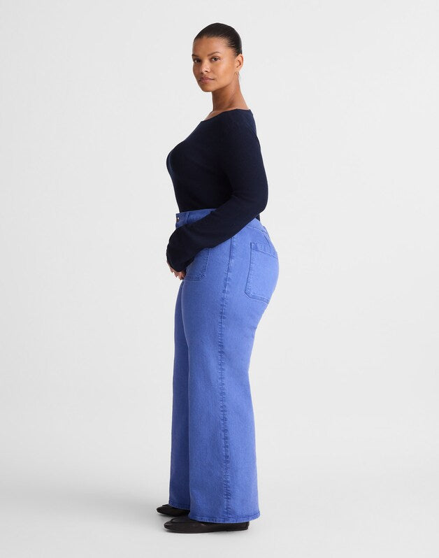 The Plus Emmy Wide-Leg Pant FRENCH BLUE