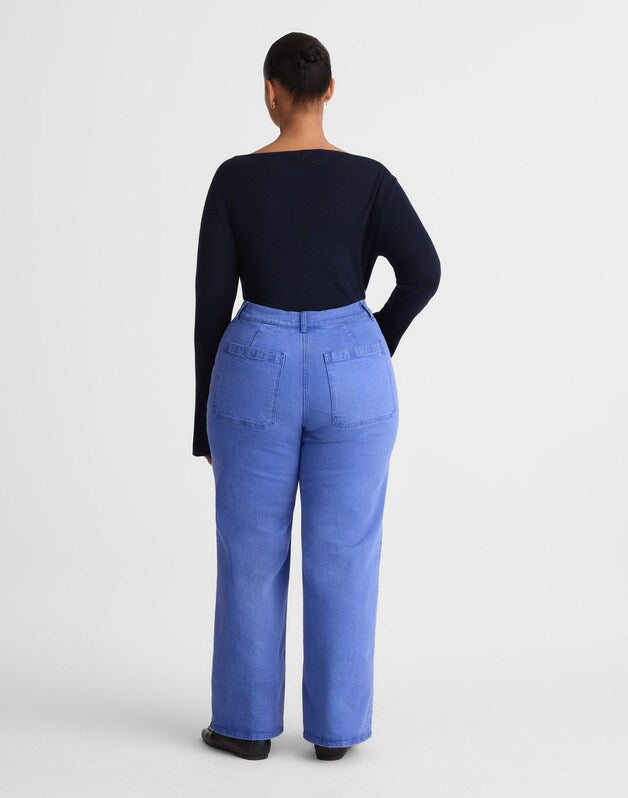 The Plus Emmy Wide-Leg Pant FRENCH BLUE