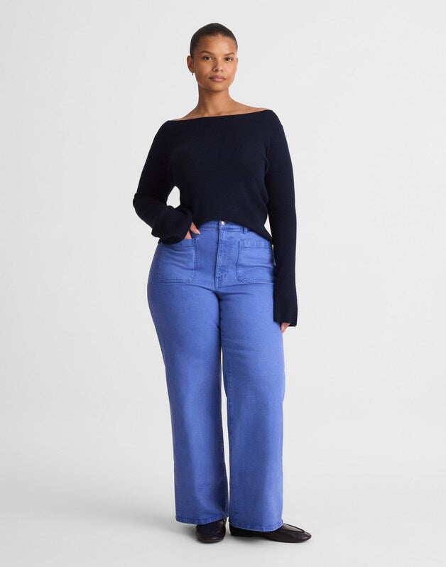 The Plus Emmy Wide-Leg Pant FRENCH BLUE