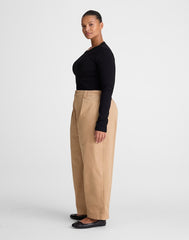 The Plus Barrel-Leg Chino Pant FAWN