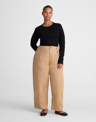 The Plus Barrel-Leg Chino Pant FAWN