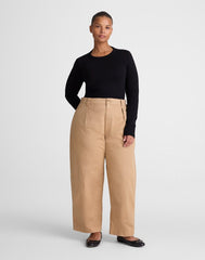 The Plus Barrel-Leg Chino Pant FAWN