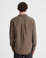 Button-Up Shirt in Linen CAPERS