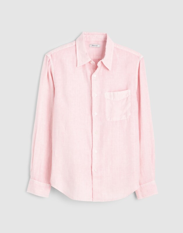 Button-Up Shirt in Linen PALEST BLOSSOM