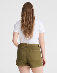 The Curvy Perfect Vintage Utility Short CHATEAU OLIVE