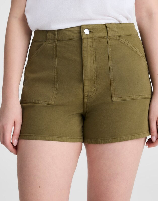 The Curvy Perfect Vintage Utility Short CHATEAU OLIVE