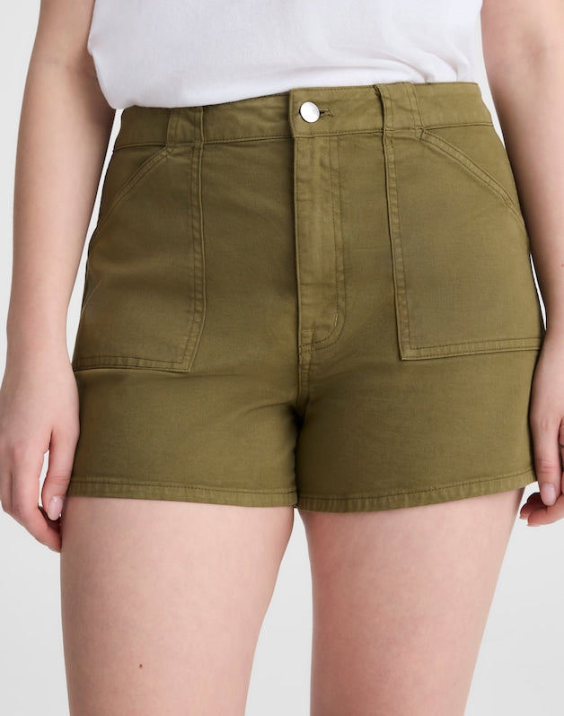 The Curvy Perfect Vintage Utility Short CHATEAU OLIVE