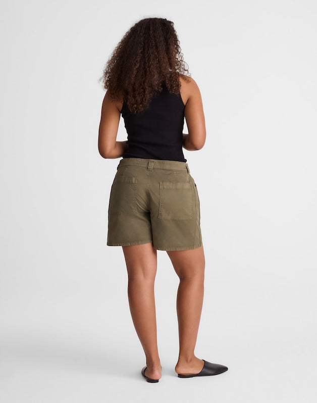 The Curvy Essex Utility Short FADED IVY