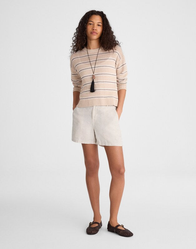 The Zoe Short in 100% Linen OAT