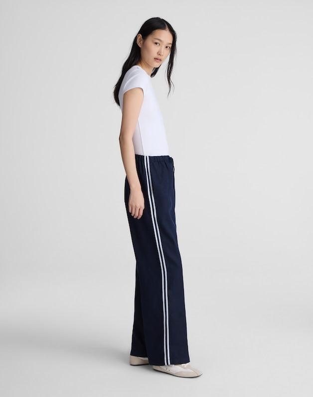 Pull-On Pants in 100% Linen CLASSIC NAVY
