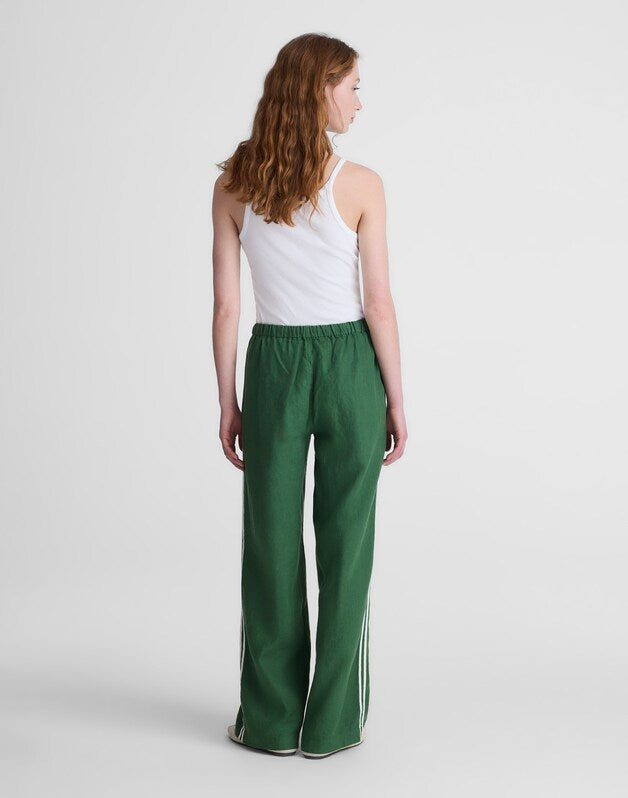 Pull-On Pants in 100% Linen GARDEN GREEN