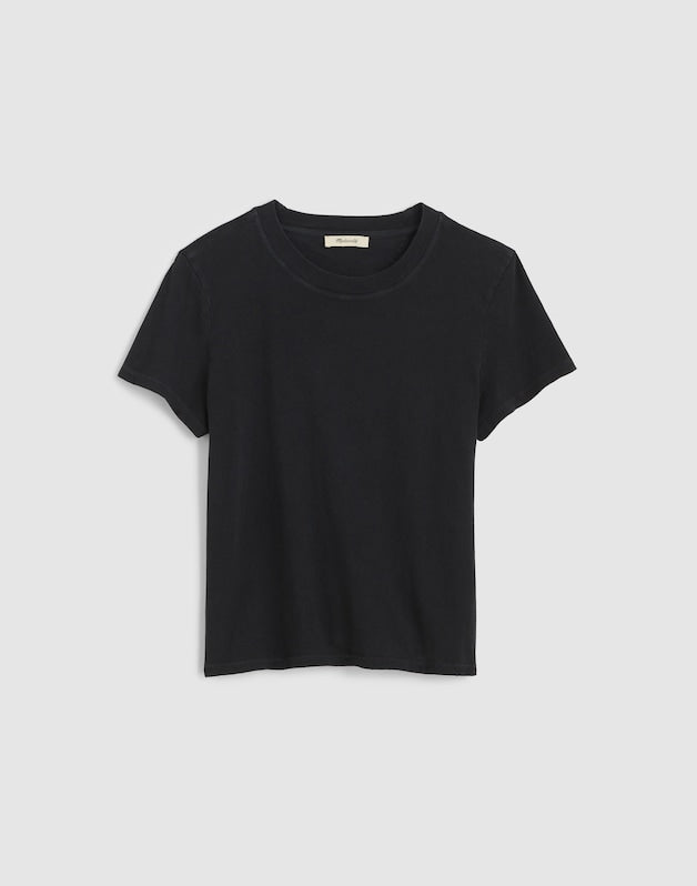 The Relaxed Tee in Vintage Jersey BLACK CHARCOAL