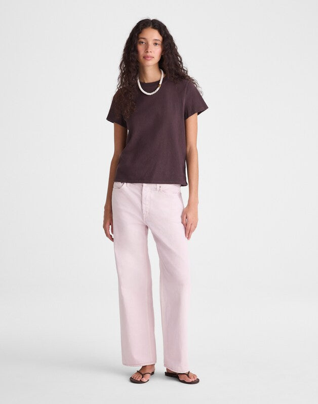 The Relaxed Tee in Vintage Jersey BURNT COCOA