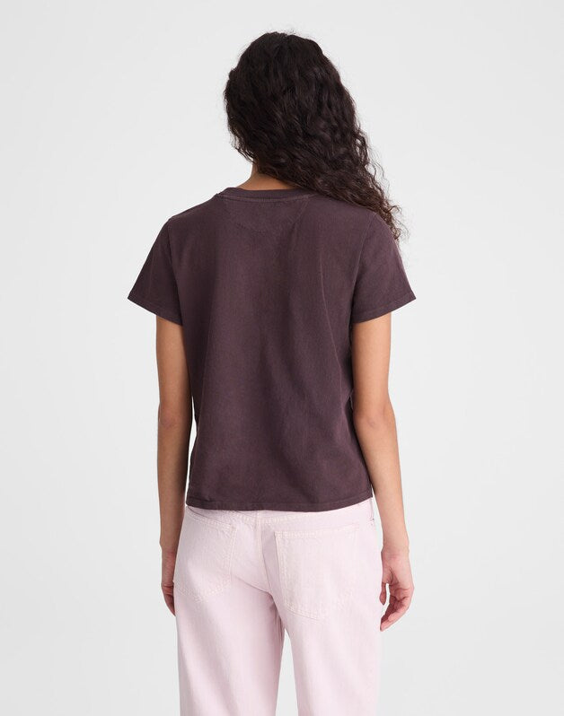 The Relaxed Tee in Vintage Jersey BURNT COCOA
